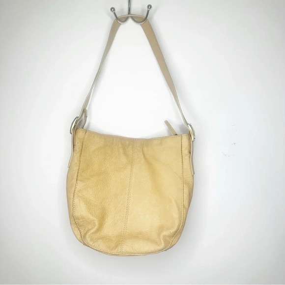 American Leather Company  Tan Leather Hobo Shoulder Bag - Picture 3 of 7